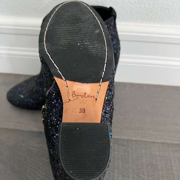 Boden Blue Sparkle Ankle Boot Size 38/ US 7 - Picture 5 of 12